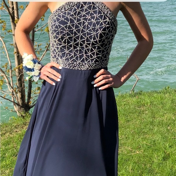 original homecoming dresses Short Sequin Homecoming Dress with Keyhole main image 0